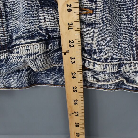 Vintage 80s Levis Jacket Medium Trucker Jean Denim Acid Wash Made In USA 70507 - Picture 5 of 10